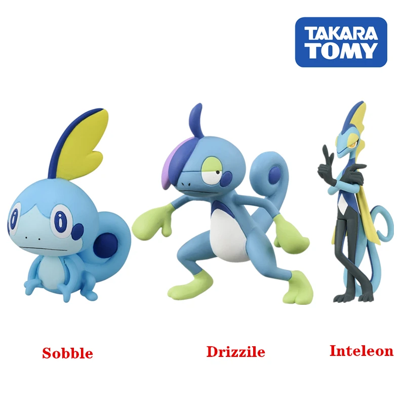 

Модель TOMY Pokemon sobler Drizzile Inteleon, 33,37 куклы, детские игрушки, Рождественский подарок на день рождения, коллекционные украшения
