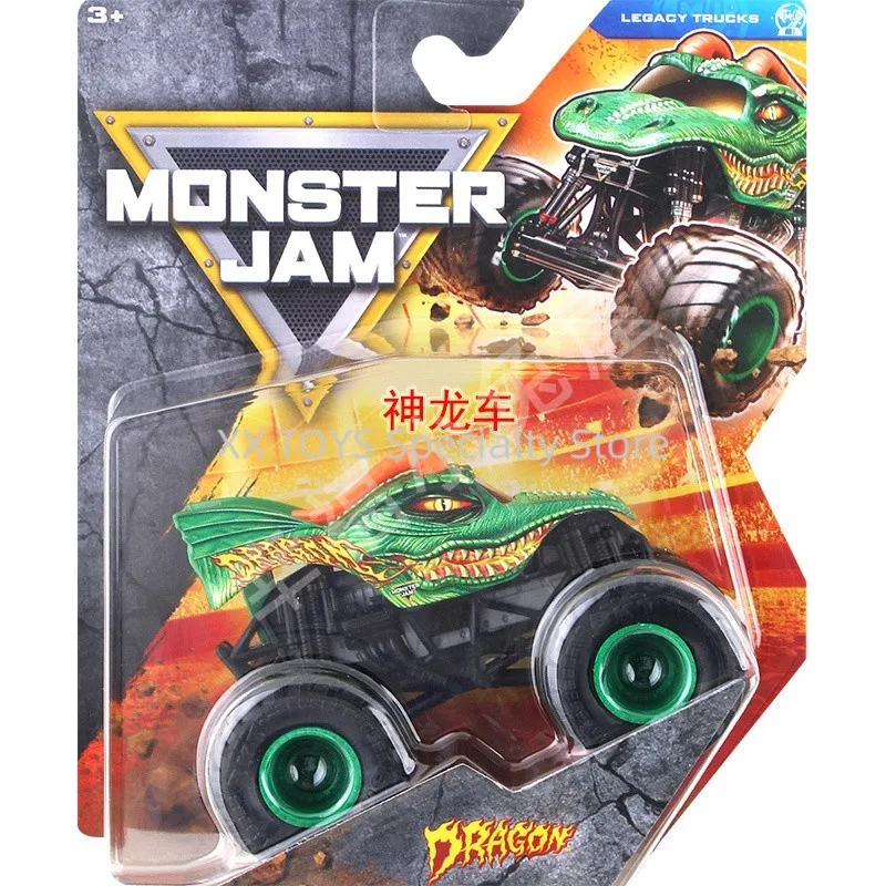 Monster Jam Monster Truck Schaal 1:64 Gegoten Voertuig Sparkle Smash Thunderroarus Monster Truck Jongens Off-Road Racing Collectible