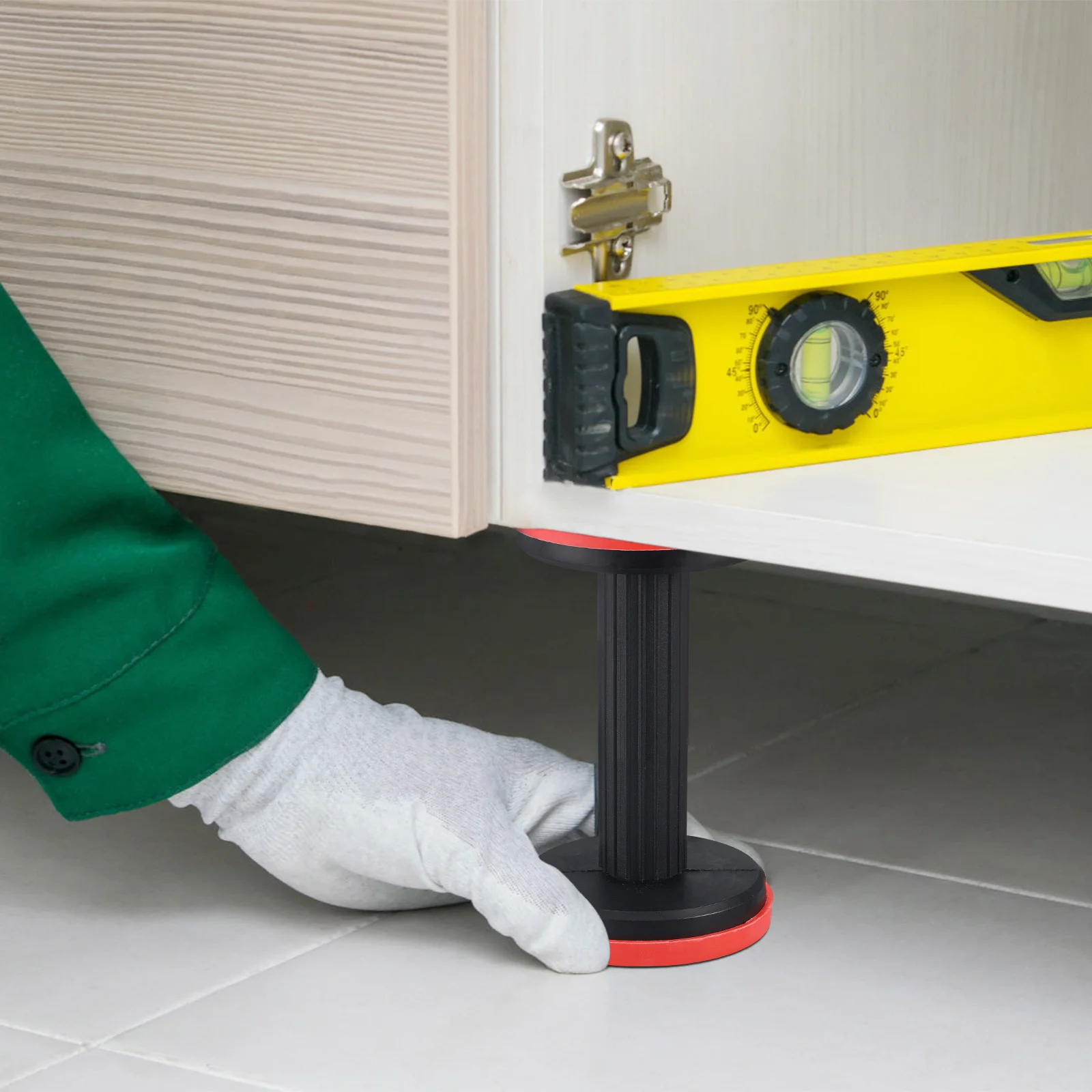 

2 Pcs Support Pole Load Lift Jack Mount Bearing Furniture Jack Drywall Lifts Cabinet Mixer Shelf Post Portable