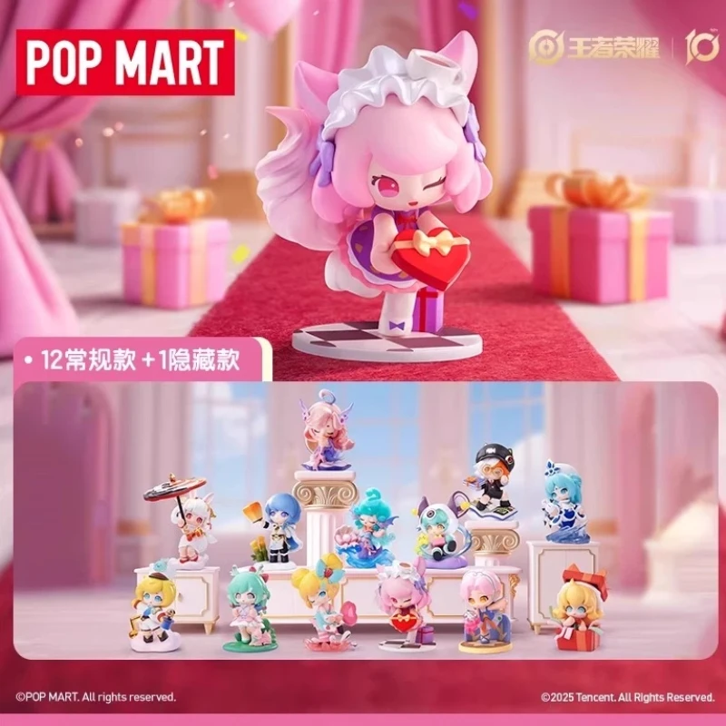 

В наличии подлинная POP MART Honor of Kings Baby Heroes-Gratitude Season Series слепая коробка экшн милая фигурка настольное украшение подарки