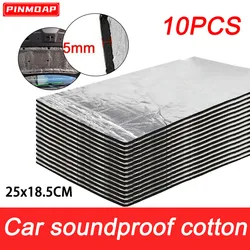Multi Purpose Self-Adhesive Soundproofing Cotton And Aluminum Foil Car Cover Soundproofing And Noise Reduction 25x18.5cm 10PCS