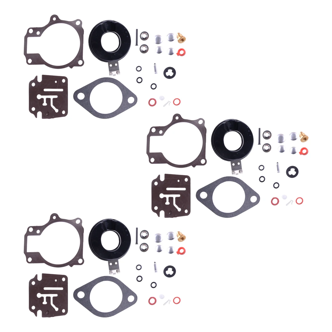 

3 Sets Carburetor Rebuild Repair Kit Fit For Johnson Evinrude 40 45 48 50 55 60 65 70 75 HP 396701 392061 398729 18-7222 18-7042