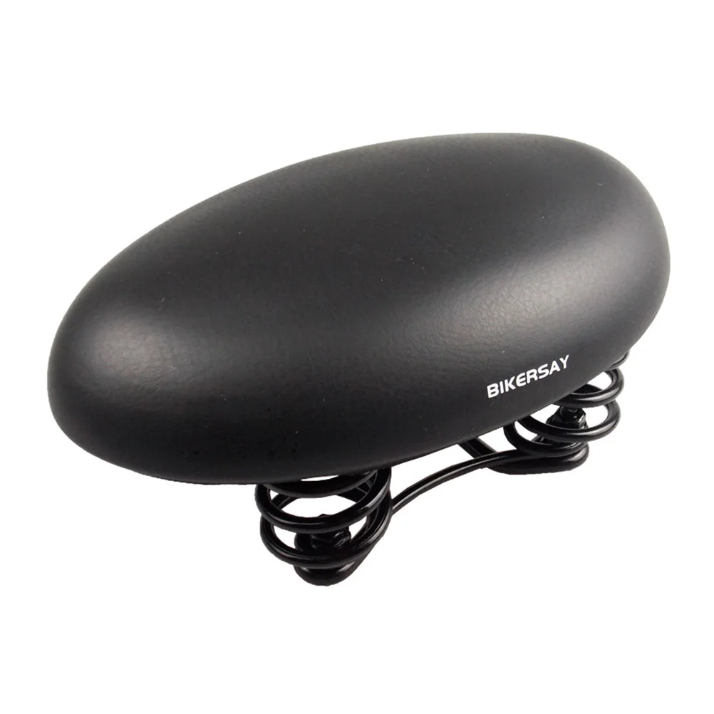 

Shock Absorb Bike Seat No Nose Design Mountain Bicycle Pad with Triple Springs Comfortable Ride for Women and Long Riders