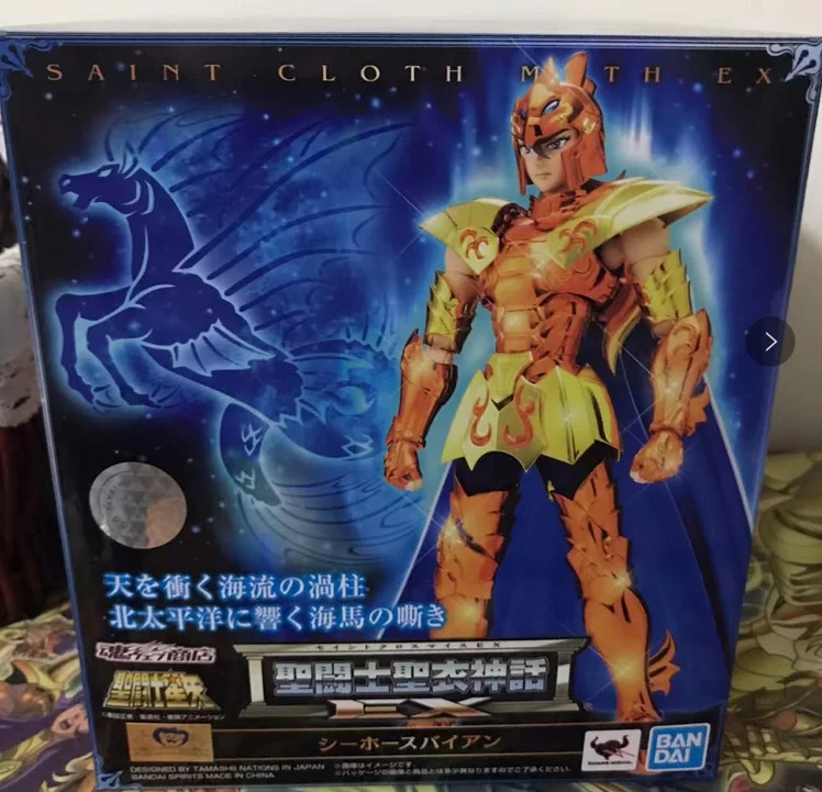 

IN STOCK Original Myth Cloth Ex Sea Horse Byan bian Gold Action Figure Doll Toy Model Collection Gift Model Toys