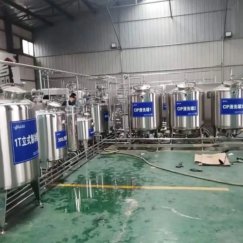 Continuous Blending Modular High-Stability Fruit-Flavored Upgraded Probiotic Yogurt Production Line FL Customized