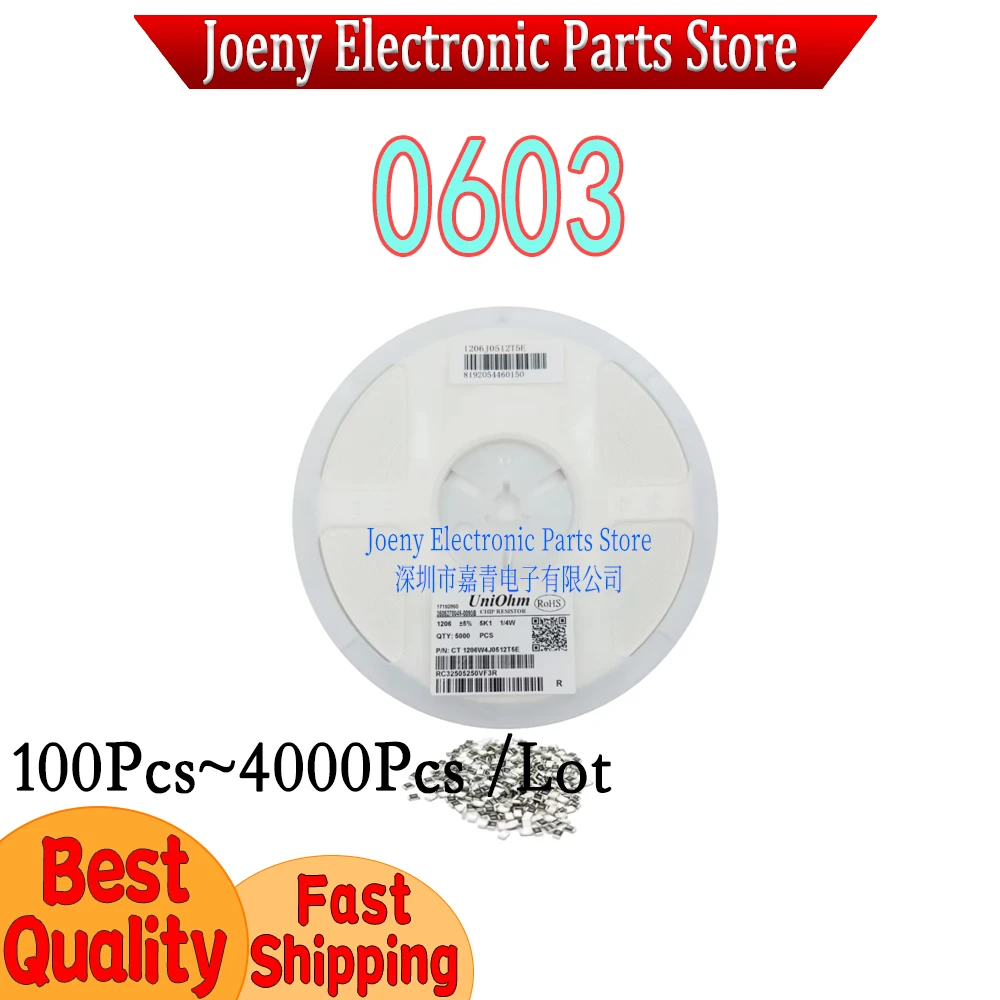 

0603 SMD 100Pcs 4000Pcs 10nF 15nF 22nF 33nF 36nF 47nF 68nF 82nF 100nF 220nF 470nF