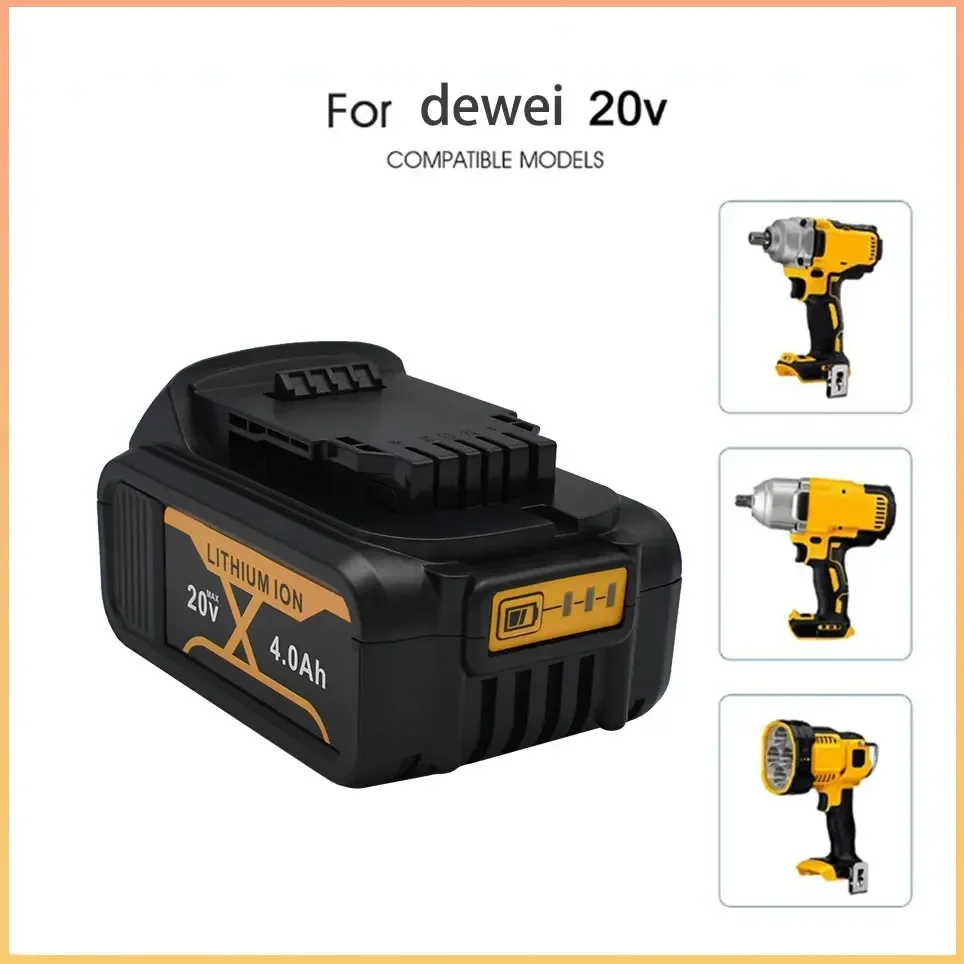 For dewalt 20V 5.0Ah battery compatible dewalt Cordless screwdriver drill Screw gun wrench impact batteries DCB203 DCB181 DCD790