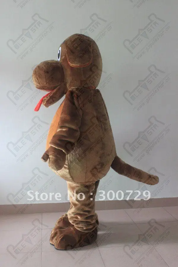 Nieuwe Volwassen Karakter Kwaliteit Zachte Vacht Kwispelt De Hond Mascotte Kostuum Halloween Kerst Jurk Full Body Props Outfit Mascotte Kostuum