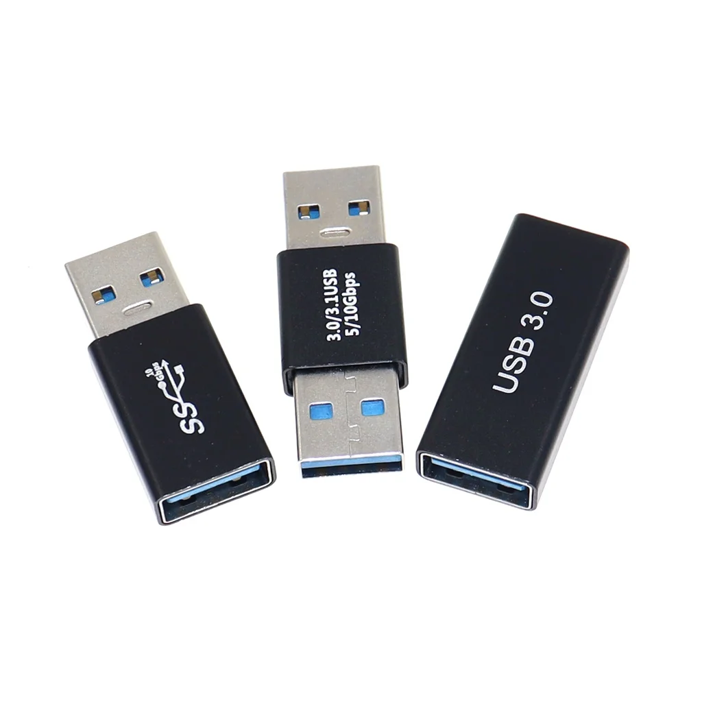 USB 3.0オス-メスアダプターコネクタ、オスからメス、オスメスへのコンバーター、カプラーチェンジャー、pc、ラップトップ、1個に耐久性