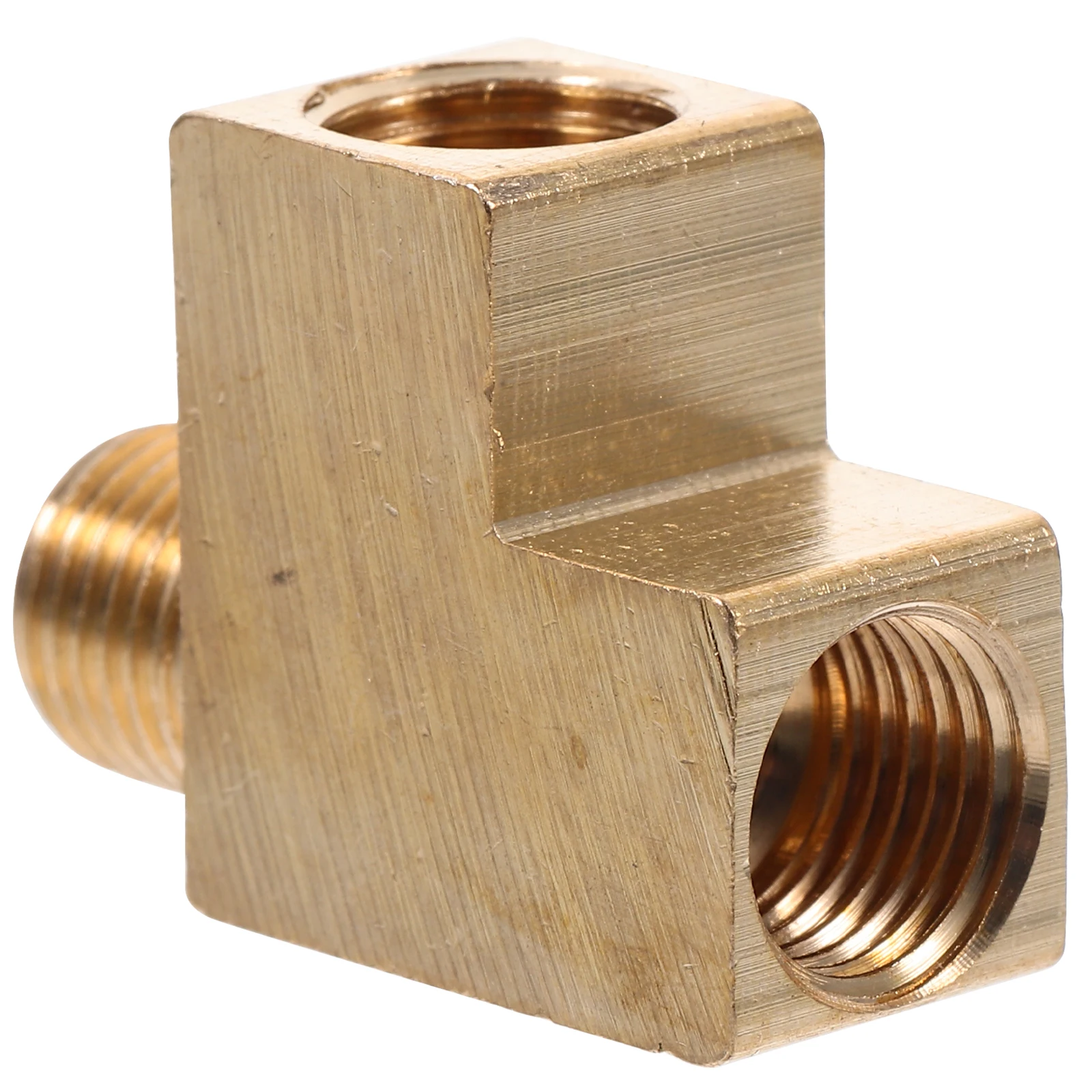 

Copper Tee Fitting M10 Threaded Side Connection for Oil Pump 90 Degree Elbow Pipe Fittings Air Hose Adapter Plumbing Parts