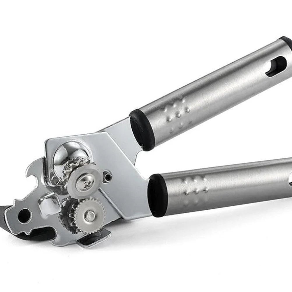 

Can Opener Stainless Steel Manual Kitchen Gadget Anti-Slip Grip Compact For Tin Beer Bottle Lid Lifter Household Camping