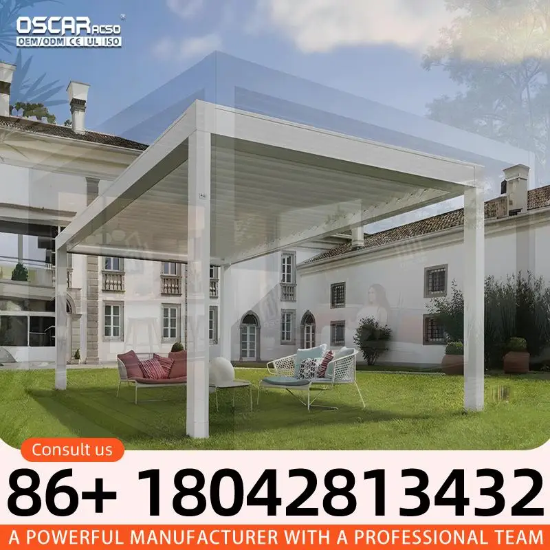 Wholesale Aluminum Outdoor Louvered Pergola for Patio Balcony Garden Japanese Style pergola