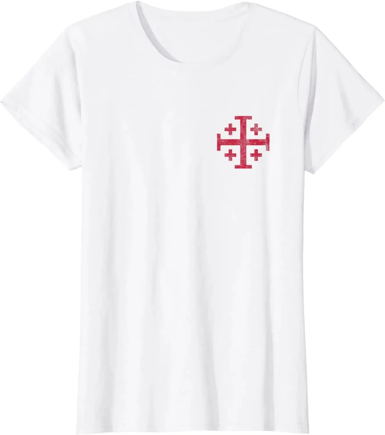 2024 Knight\'s Templar Jerusalem Cross Kingdom of Jerusalem Men T-Shirt Short Sleeve Casual 100% Cotton O-Neck Summer TShirt