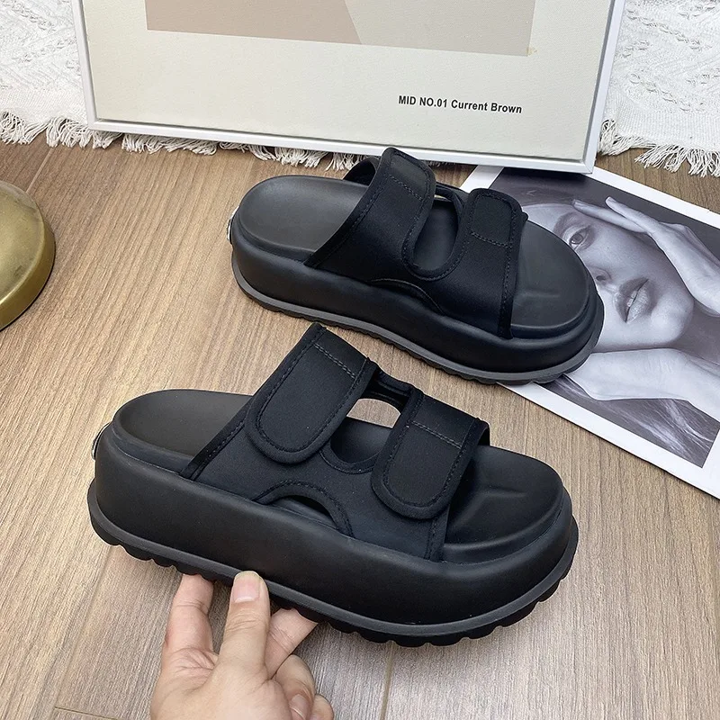 Women\'s Fashion Sandals 2024 New Summer Beach Internet Celebri  Platform Increased Sandals Sports Casual Sandals