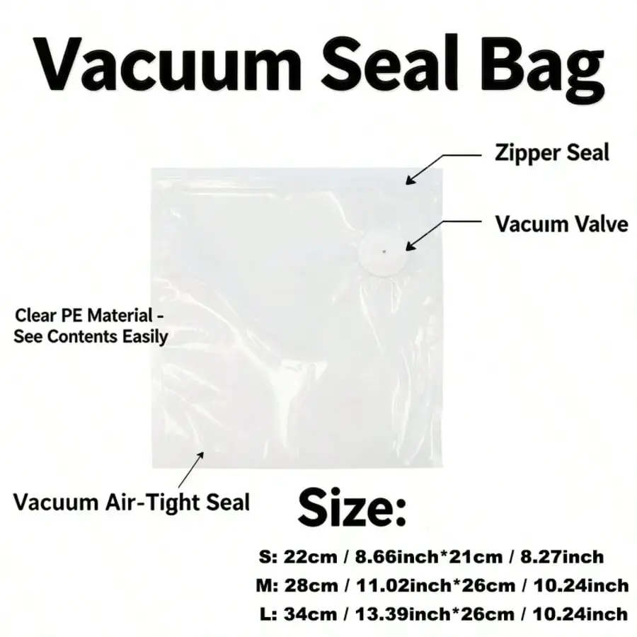 30pcs Reusable Vacuum Bags+1 Compact Vacuum Sealer Powerful Handheld Vacuum Sealer, Seal Meal Saver, Portable Food Sealer - view 6