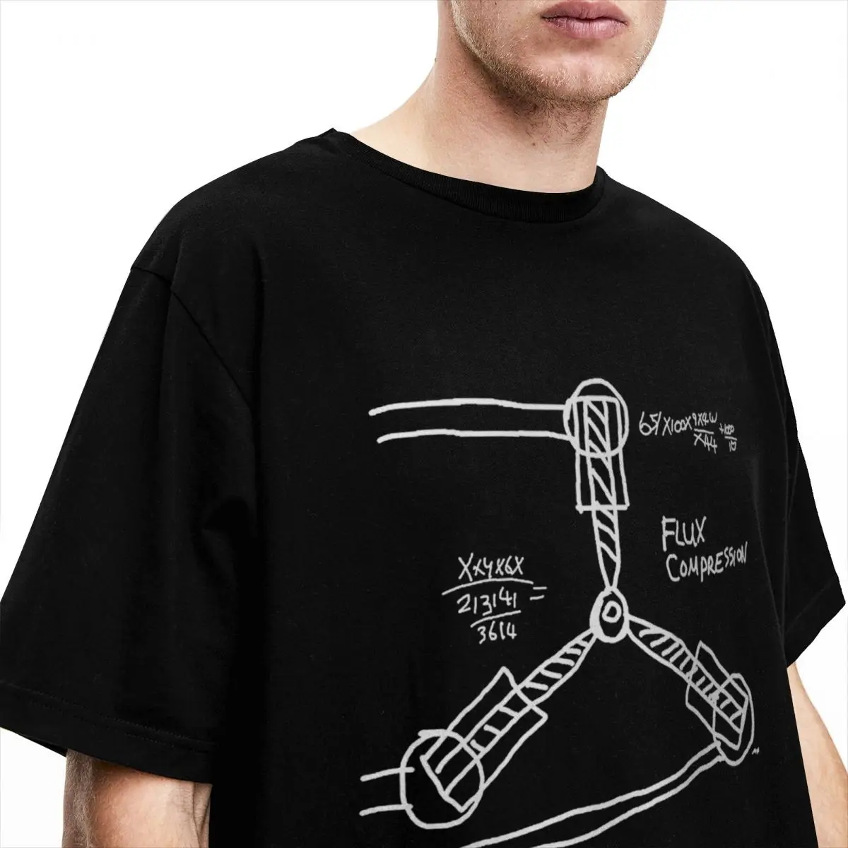 Novelty Back To The Future Flux Capacitor T-Shirt Men O Neck 100% Cotton T Shirt Short Sleeve Tees Printed Clothes