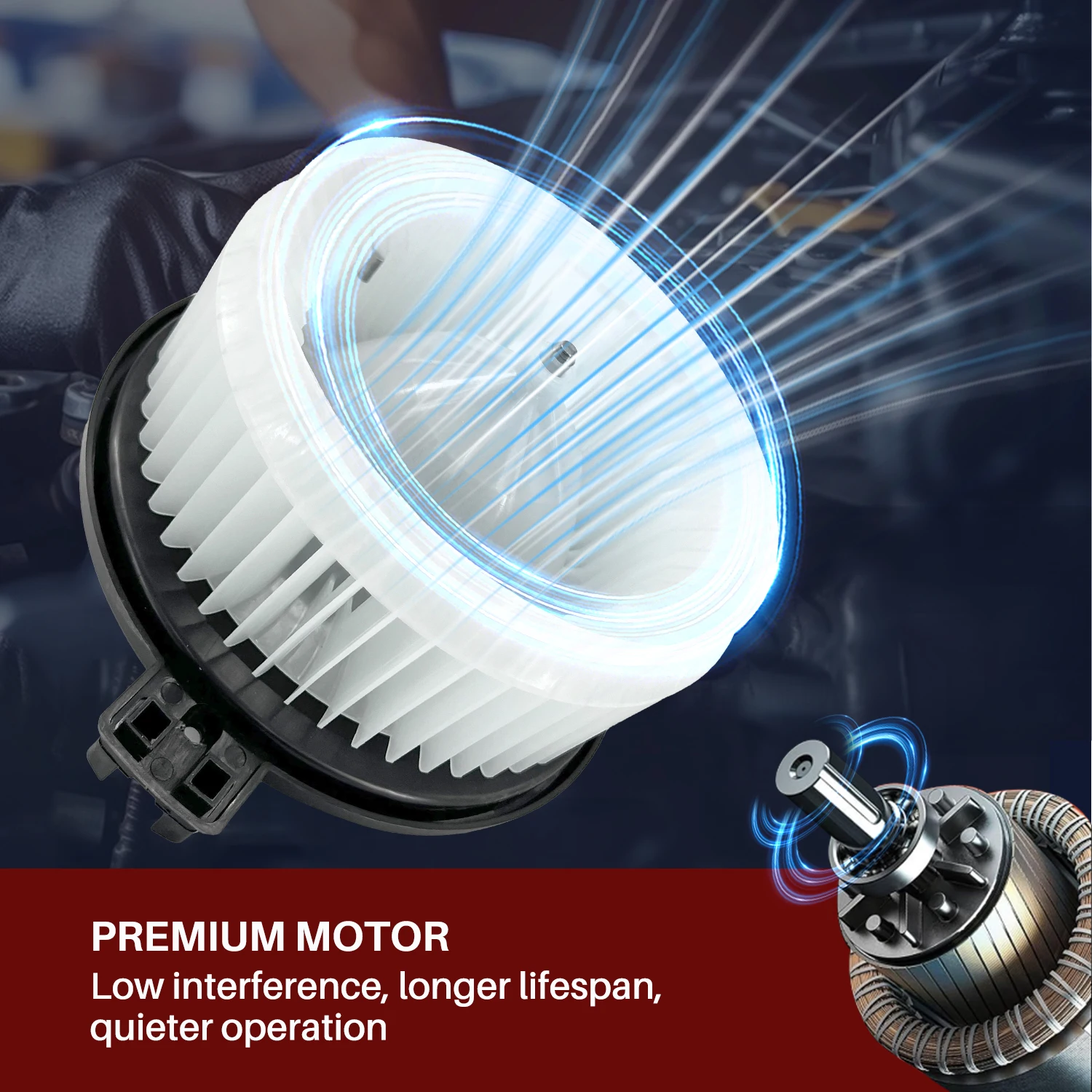 Aspligo Auto Aria Condizionata Ventilatore Parti di Motore Ventilatore Per Acura TSX 2004-2008 Per Honda ACCORD 2003-2007 RIDGELINE 2008-2014