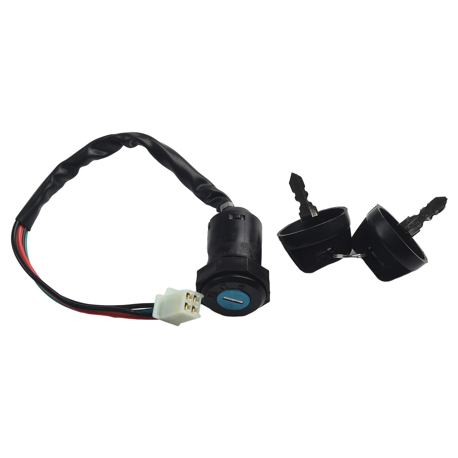 4Pin ATV Ignition Key Switch Universal 2 Wires Ignition Keys Start Switch Lock Key For 50/70/90/110/125/250cc ATV Dirt Bike image 2