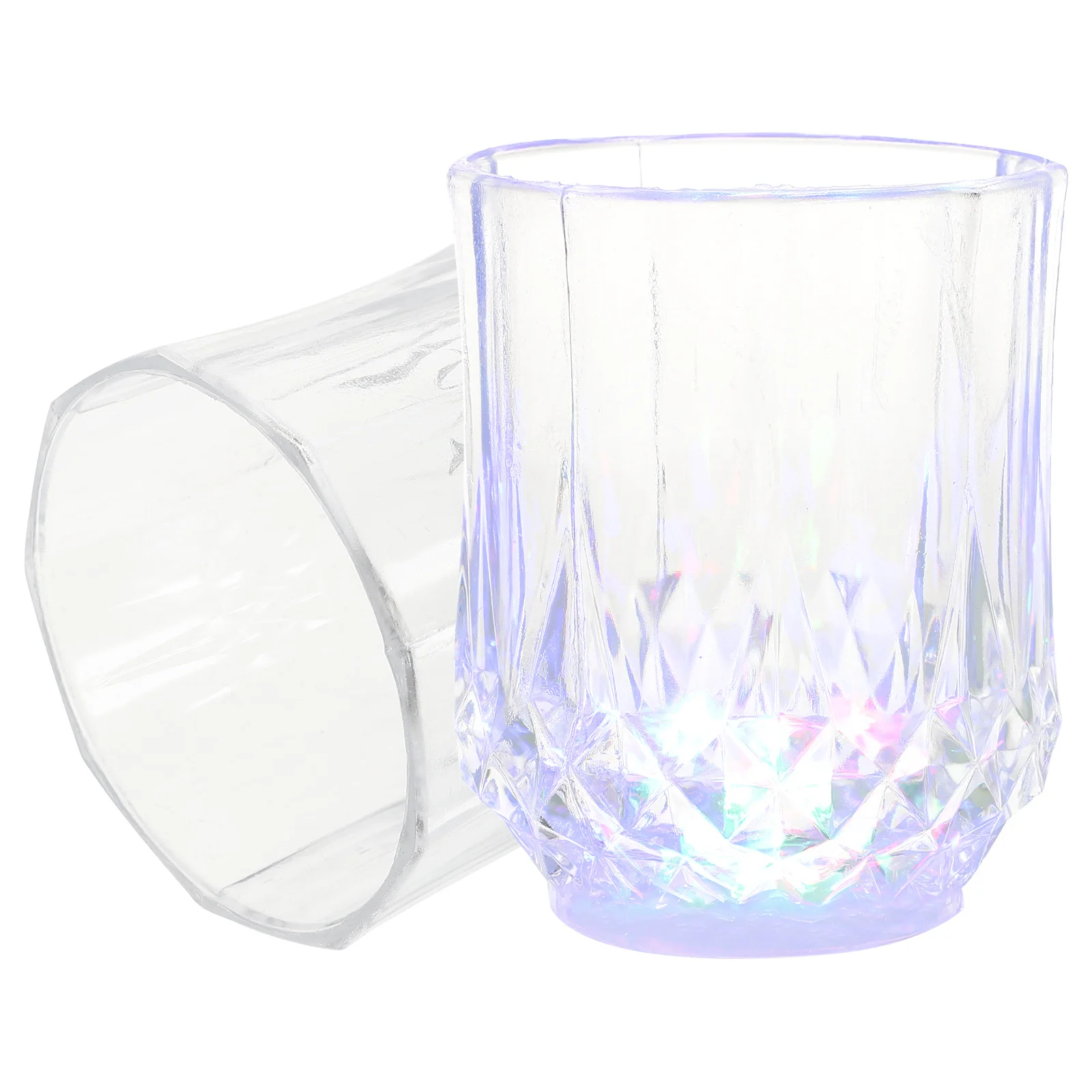 

2 Pcs Light up Glass Cup Pineapple Drinking Glasses for Cocktails LED