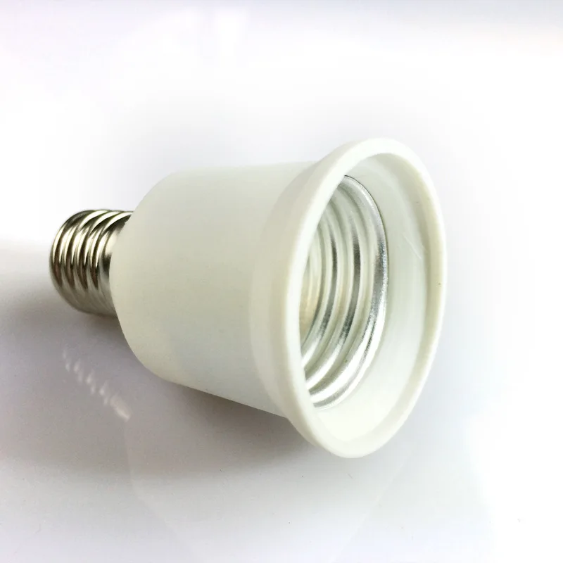 E17 to E26 E27 Converter PBT Housing Copper Contact LED Light Bulb Socket Holder Adapter Extender