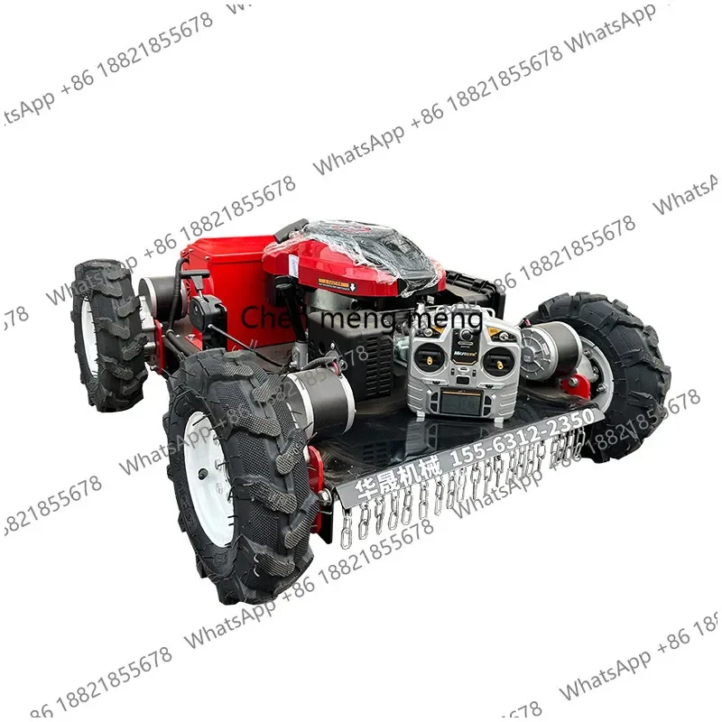 A61 Wheeled four-wheel drive remote control lawn mower Oil-electric hybrid orchard lawn mower Agricultural lawn mower