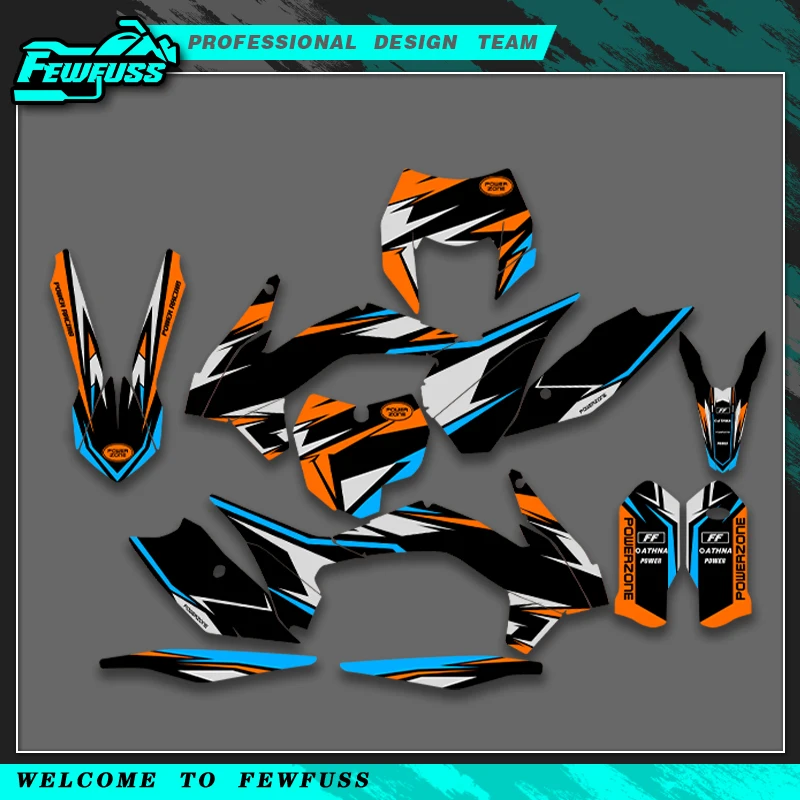 

Fewfuss для KTM 125 250 300 350 450 500 SX SXF 2013-2015 EXC EXCF XCW XCF 2014-2016 графические наклейки наборы наклеек для мотоциклов