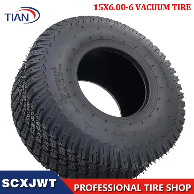 15x6.00-6 tire tubeless tire suitable for ATV beach bike tire kart tire accessories