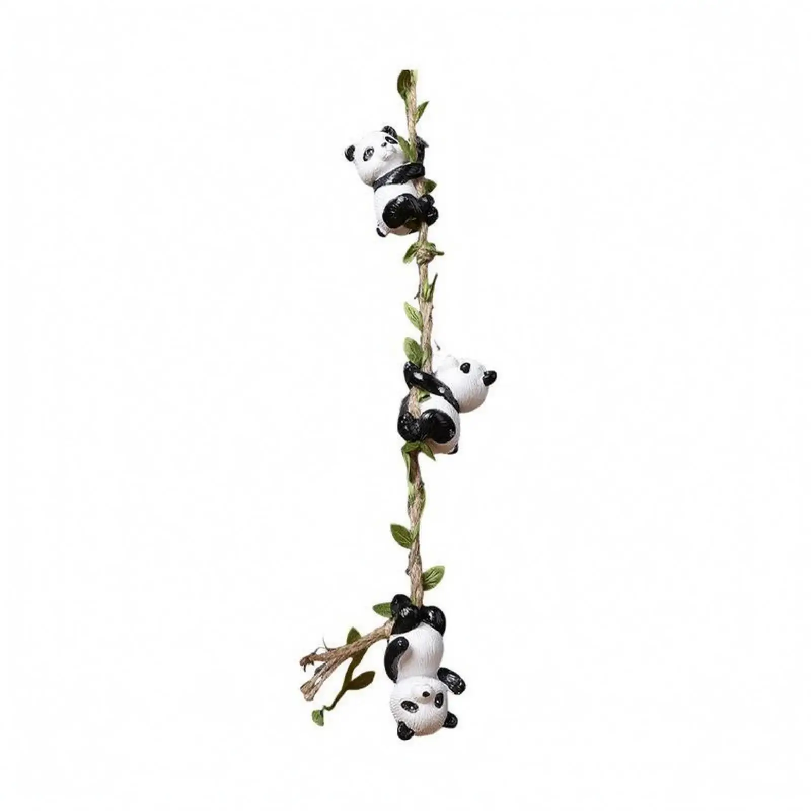 Climbing Panda Ornament Cute Panda Vine Decoration Creative for Garden, Indoor