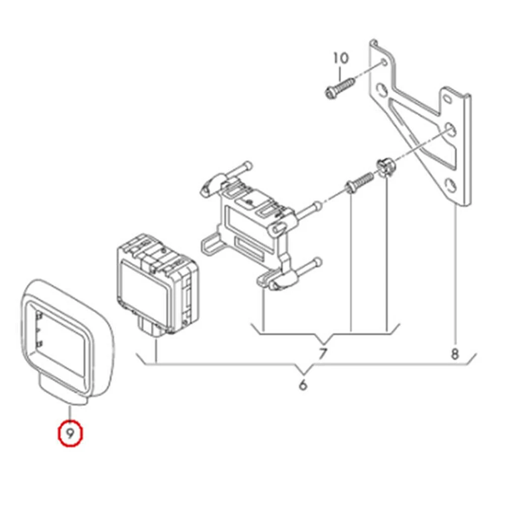 Sostituzione del paraurti anteriore della copertura del sensore nuova di zecca 1 pz ABS Acc Cruiser accessori per auto adatti per Golf MK7 2013-2016