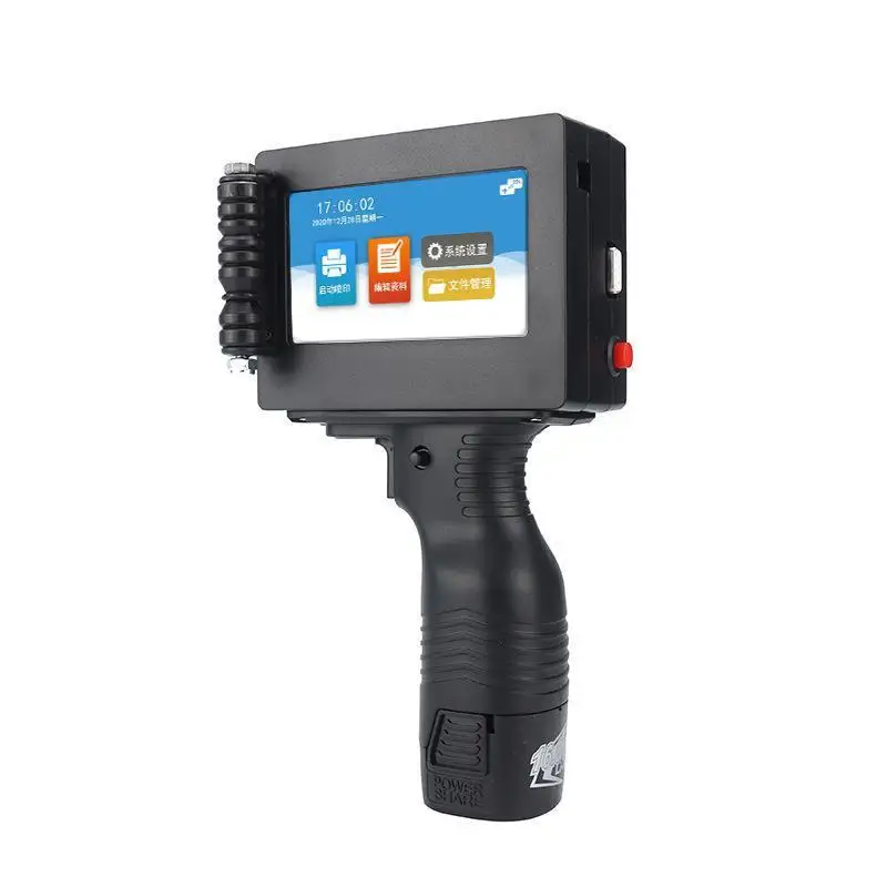 S60 manual inkjet printer for food packaging, QR code batch number printing, production date printing, handheld barcode printer