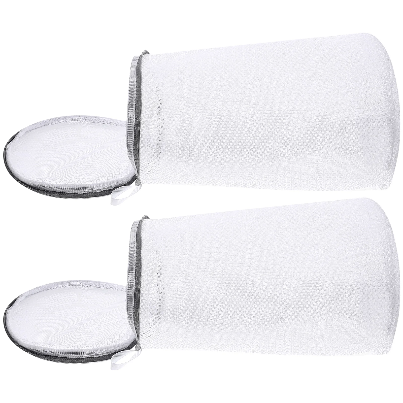 

2 Pcs Shoe Washing Bags Polyester Lightweight Portable Home Sneakers Clothing Machine Anti deformation Travel Laundry