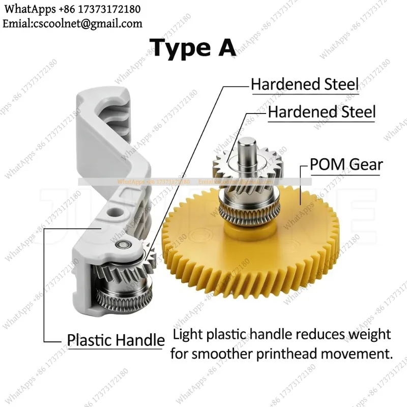 Extruder Gear Kit For Snapmaker U1 Helical Gear Upgrade CNC Handle POM