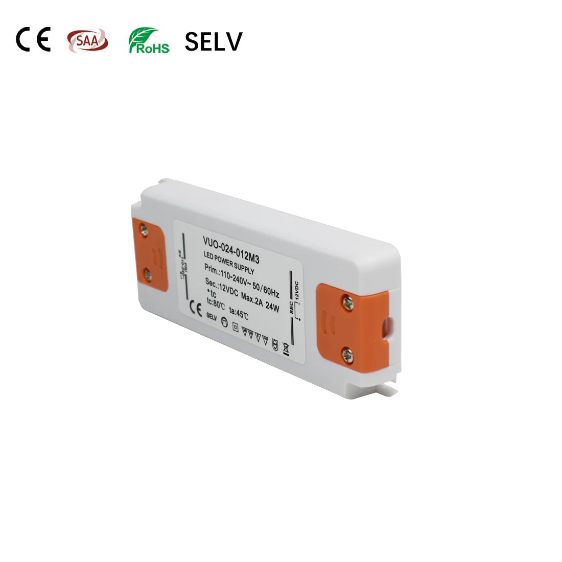 

Constant Voltage DC 12V 24W 40W 60W Power Supply Transformer Source Adapter For COB Led Strip CE RoHs SAA SELV Vertified