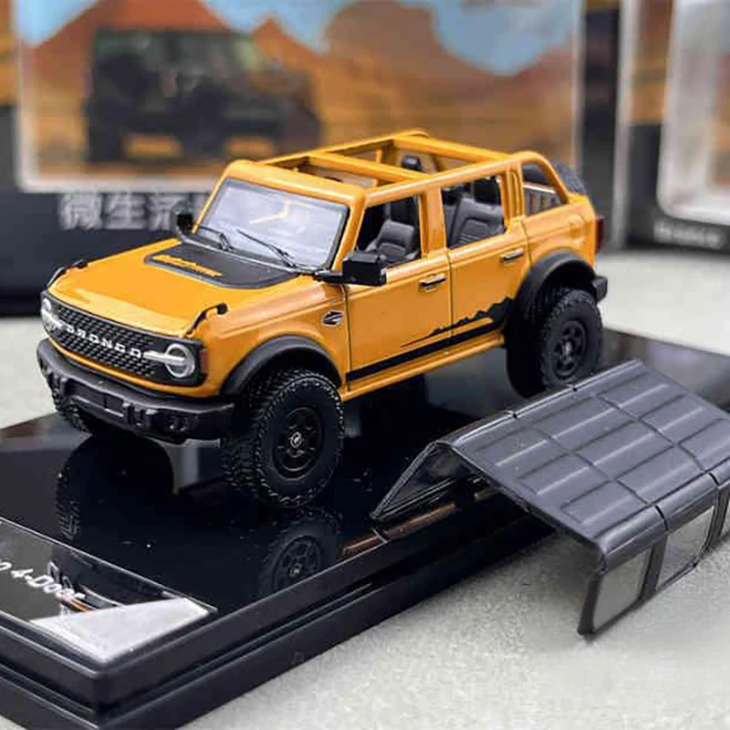 

Shadow Pro 1/64 Bronco SUV, гоночный автомобиль из сплава, литье под давлением и игрушечный транспорт, модель автомобиля, миниатюрная масштабная модель автомобиля для детей
