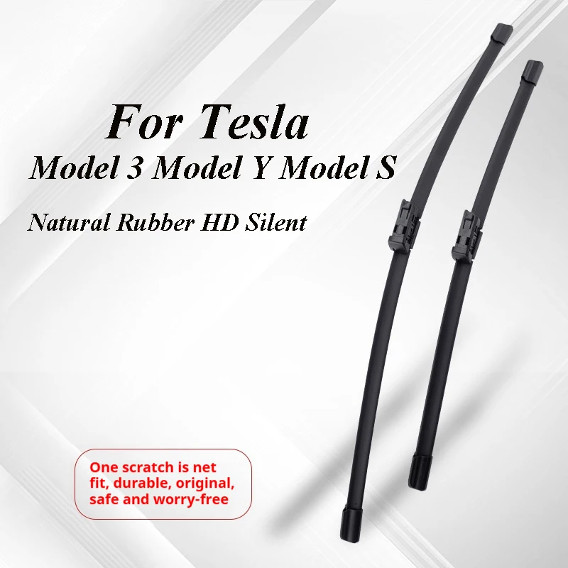 

1 Pair New Original Car Front Windshield Wiper Blades Brushes For Tesla Model 3 Y 2017-2024 26"+19" Model S 2012-2014 Auto Parts