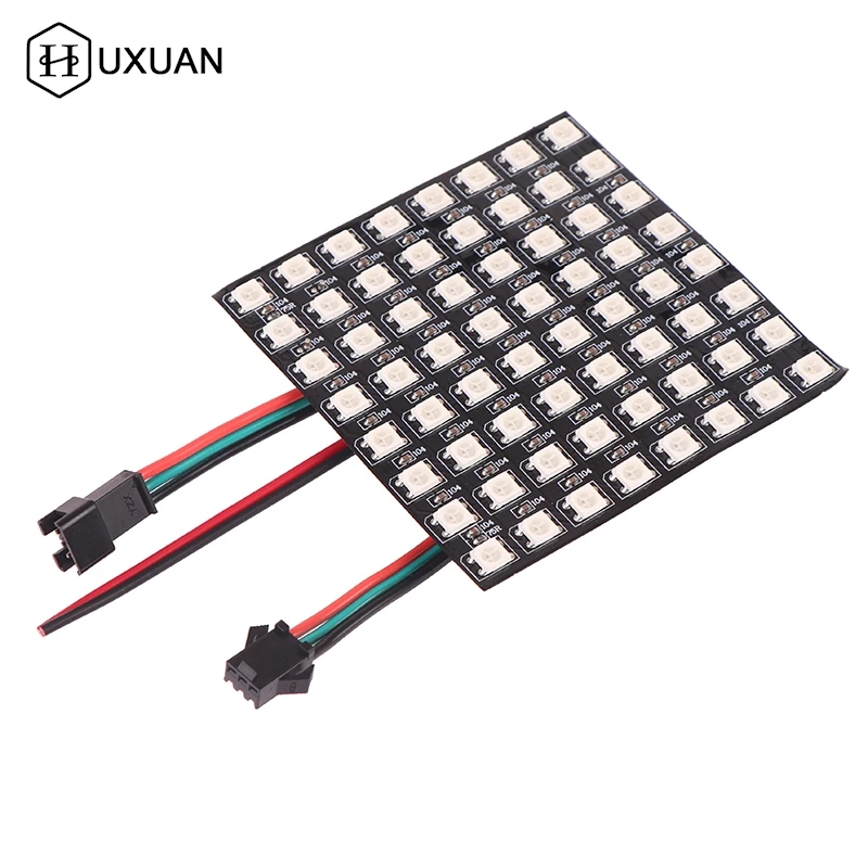 5V WS2812B Led Module 8x8 Small Screen Matrix Pixel Diode Backlight Individually Addressable Led DIY Display Board