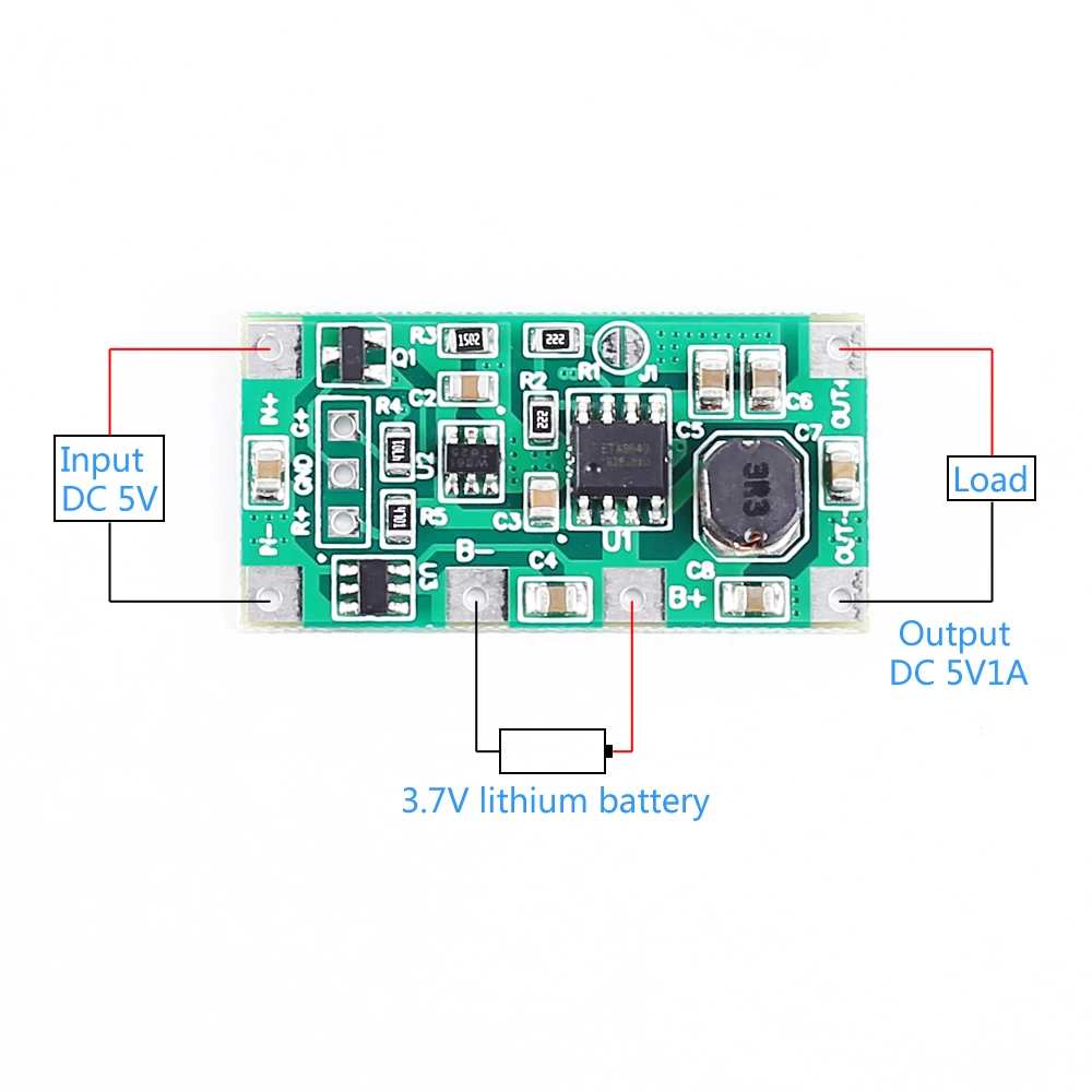 Step Up güç kaynağı modülü Booster gerilim dönüştürücü için 18650 lityum pil UPS şarj kurulu DC 5V 9V 12V