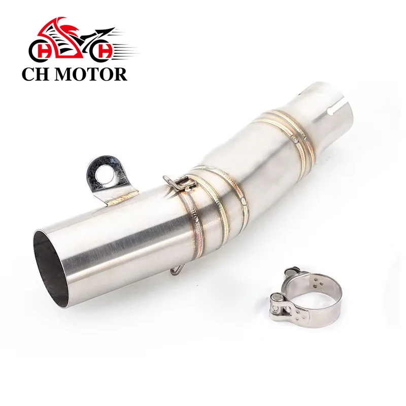 Slip On 60mm Muffler For Yamaha YZF R6 R 6 2006 - 2023 Motorcycle Exhaust Middle Link Pipe Connect Escape Moto System