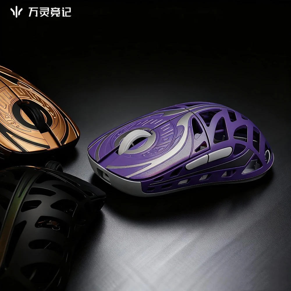 WLMOUSE Strider Dual-Mode Wireless Mouse PAW3950 HS 8K Polling Rate Ergonomic 45g Magnesium Low Latency Gaming Accessories Gifts