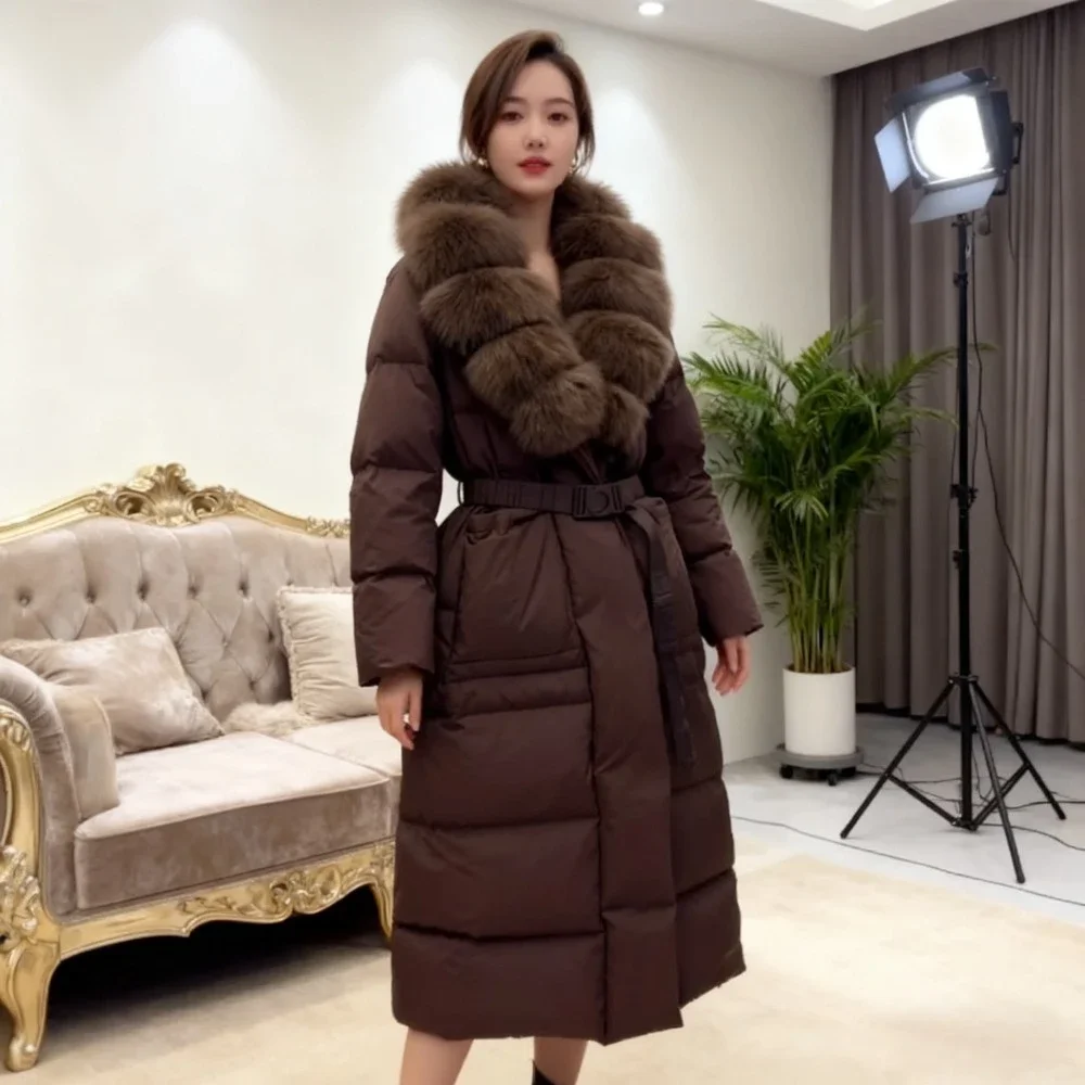 Dames donsjack Donsjas Lang dames winterdonsjack voor dames 2026 Luxe lichtgewicht gewatteerde dames premium bovenkleding