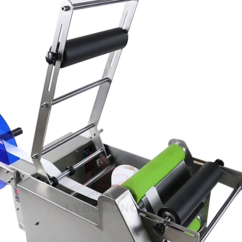 LY กึ่งอัตโนมัติรอบขวดเครื่องติดฉลากขวดแก้วมือถือ Labeler เหมาะสําหรับ 12-150 มม.ขวดเส้นผ่านศูนย์กลางภายนอก