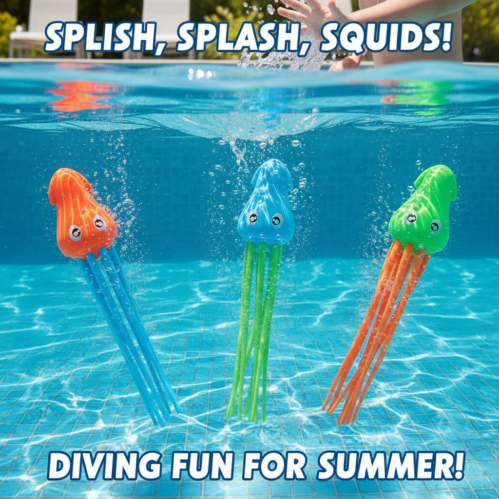 Diving Toy Set Summer Swimming Pool Accessories Torpedo Seaweed Children Water Toys Multiple Combination Snorkeling Training TMZ