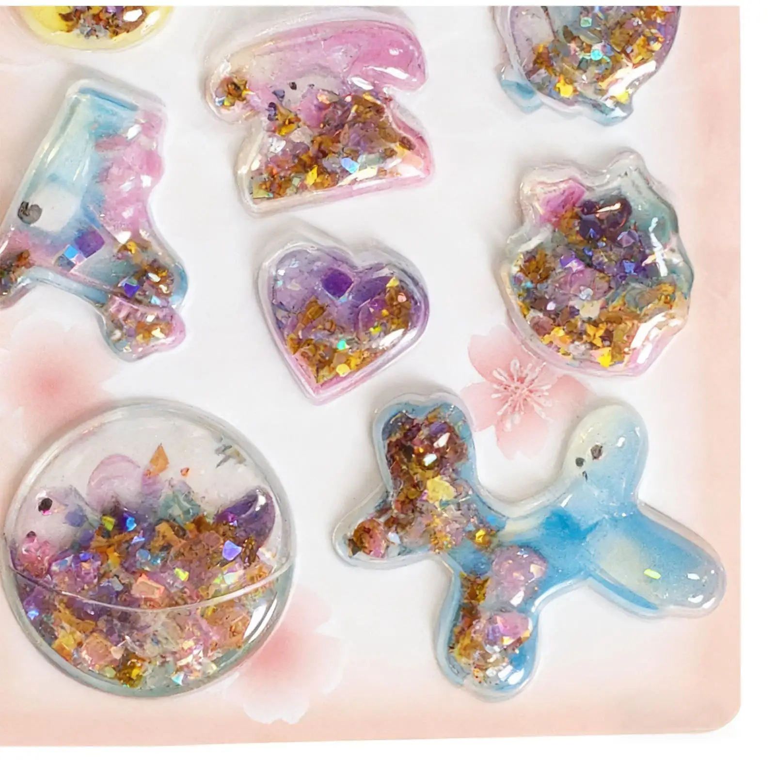 

Fun Stickers Cartoon Adhesive Decals With Sequins And Glitter Adhesive Cute Small Stickers For Scrapbooks Laptops Phone Case