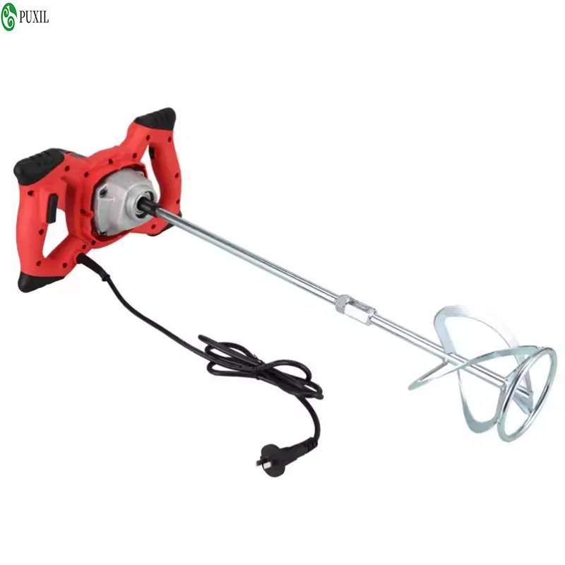 Industrial Grade Electric 6-Speed Adjustable Cement Mixer Putty Duster Feed Meat Flour Paint Handheld Industrial Agitator