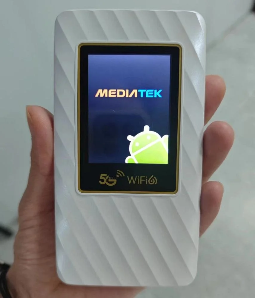HG6877 5G موبايل واي فاي راوتر 5G 4G LTE Cat19 1200Mbps لاسلكي WiFi6 هوت سبوت بطارية 5000mAh مع 16 مستخدم واي فاي