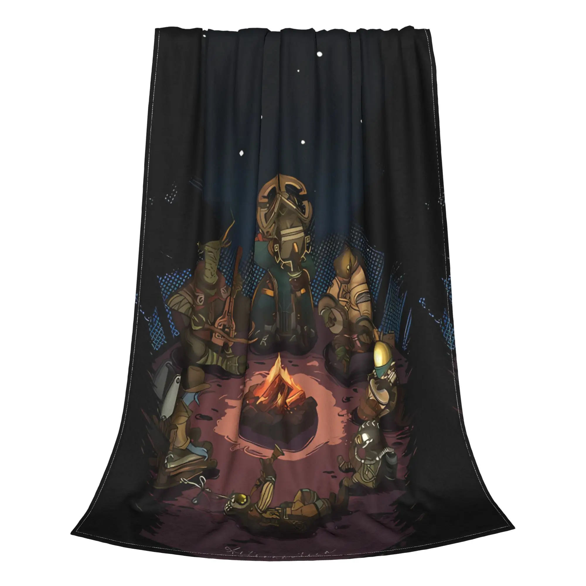 1PC Home Cutecore Cosmic Space Explorer Outer Wilds Blanket Super Cosy Plush Home Living Room Sofa Halloween