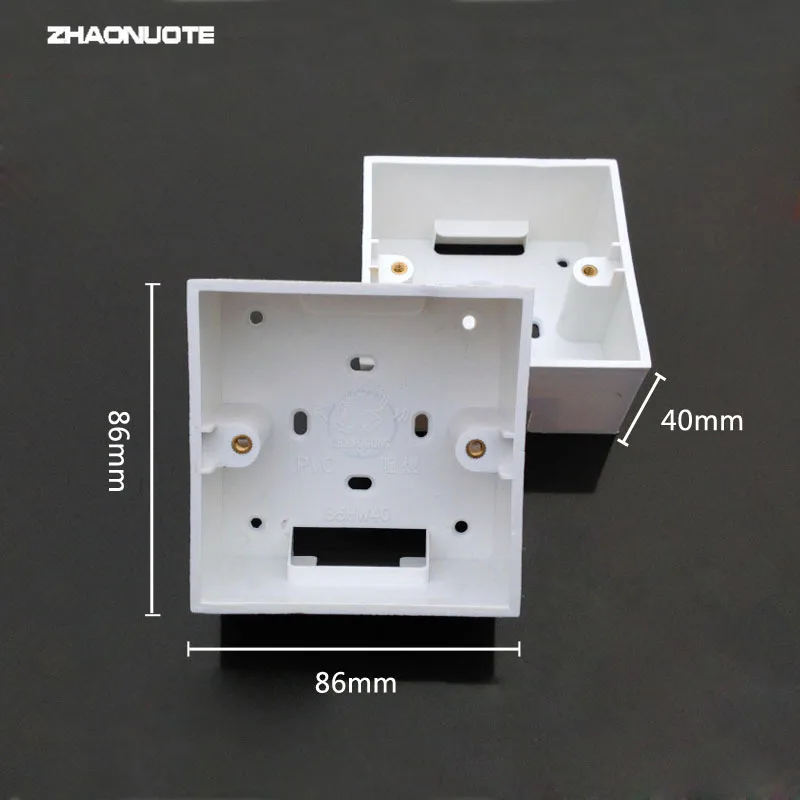 

86 Type Universal Socket Switch Electrical Mounting Box Flame Retardant Wire Junction Boxes 86*86*40mm