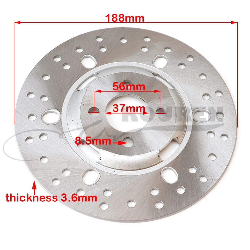 Rear Disc Brake Caliper System Pad  Hydraulic   Pump for 150cc 200cc 250cc ATV Quad Accessories