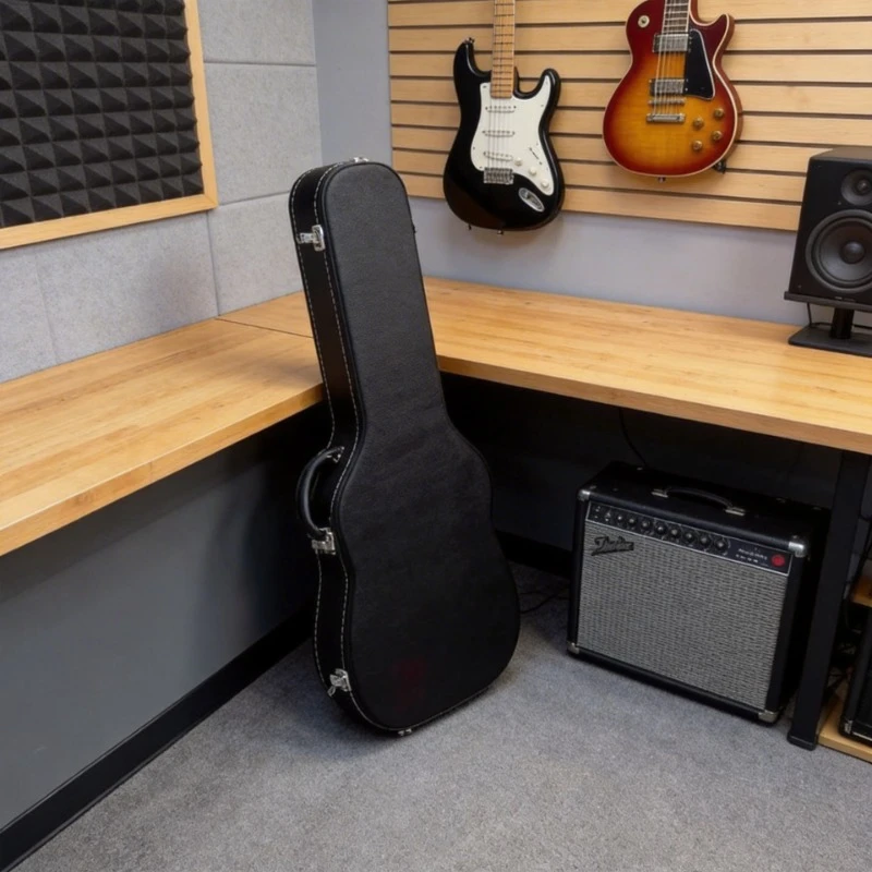Estuche para Guitarra Eléctrica de Tamaño Completo, Impermeable, a Prueba de Polvo y Golpes, con Compartimento para Accesorios