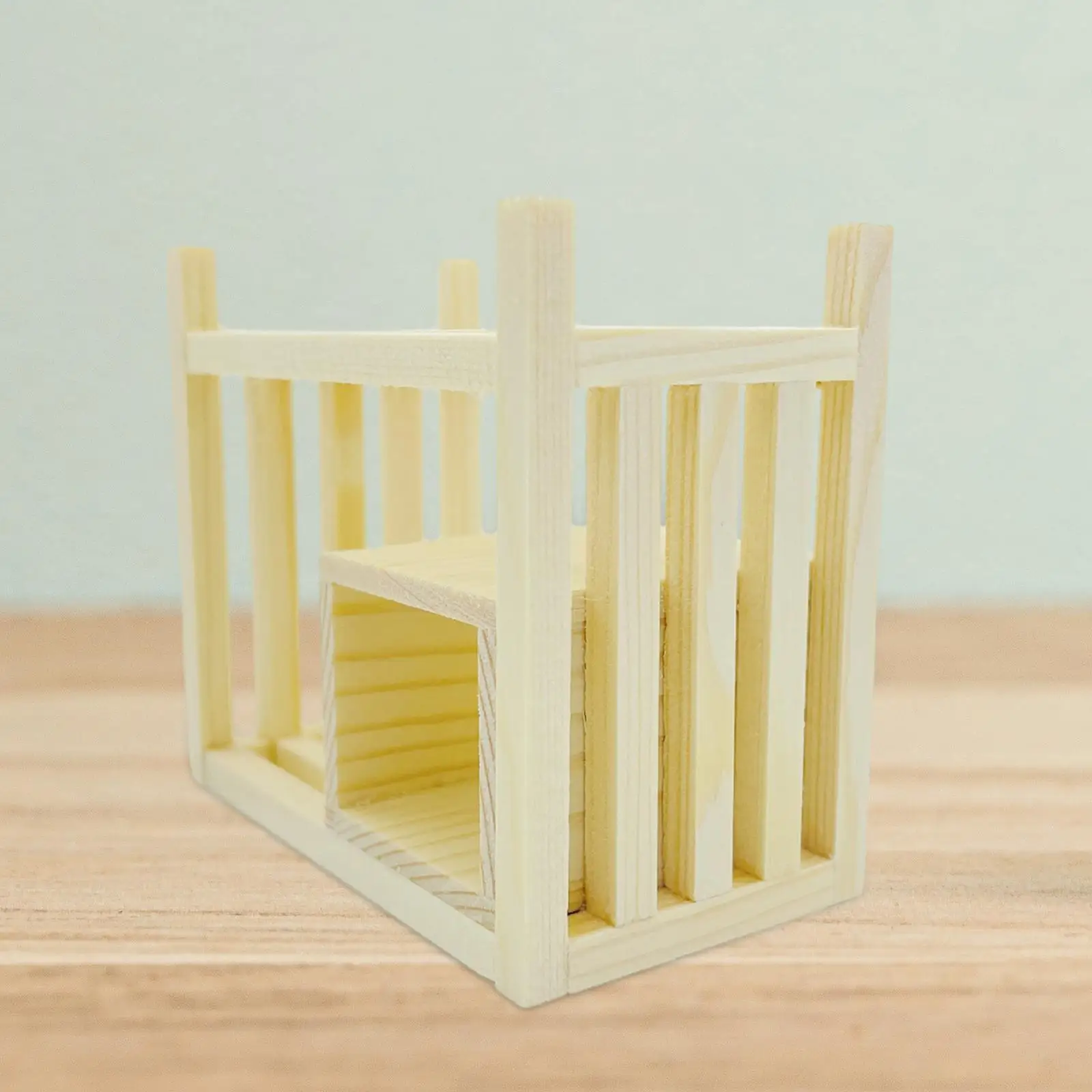 1/12 Dollhouse Wooden Storage Shelf Accessories Toy Furniture Doll Accessories Decoration for Bedroom Living Room Home Ornaments